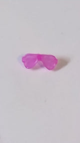 Friends Accessoires Sonnenbrille / Brille mit kleinem Stift transparent pink