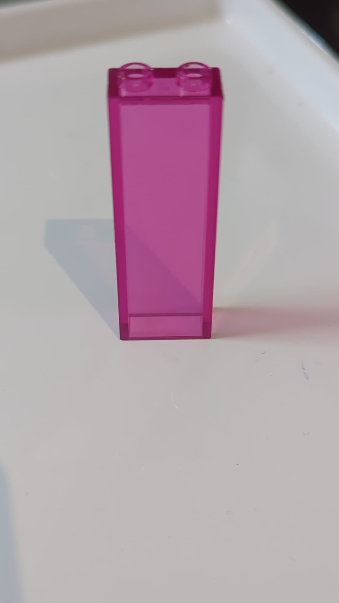 1x2x5 Stein transparent pink