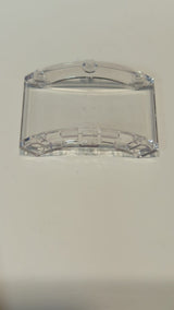 NEU 4 x 4 x 3 Zylinderviertel  transparent weiß
