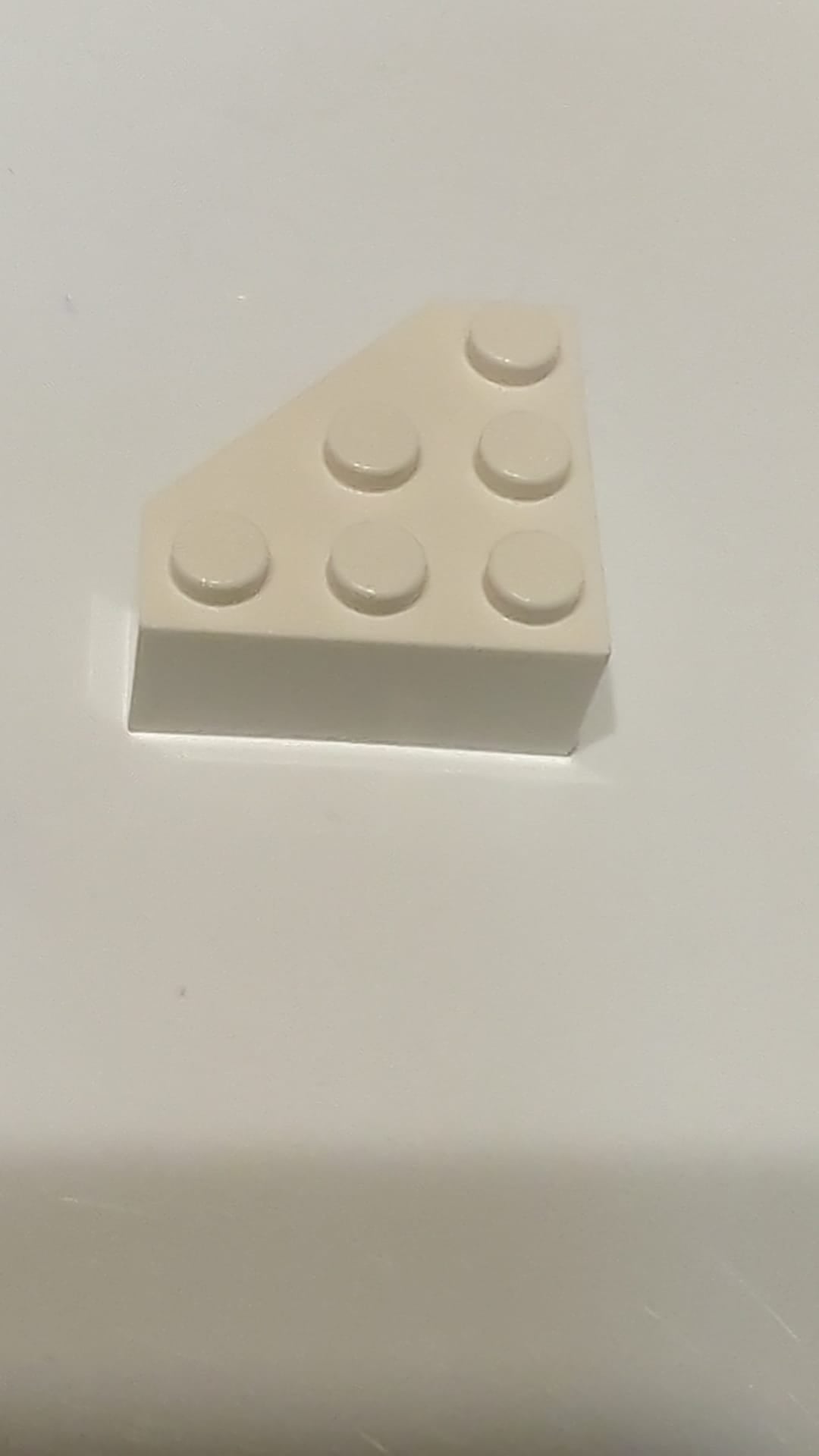 NEU 3 x 3 Keil facettiert weiß