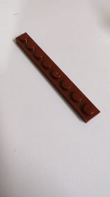 NEU 1x8 Platte dunkelrot
