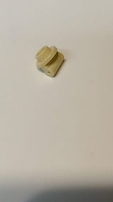 NEU 1 x 1 Platte, rund, , mit Stangengriff an langem Schaft beige
