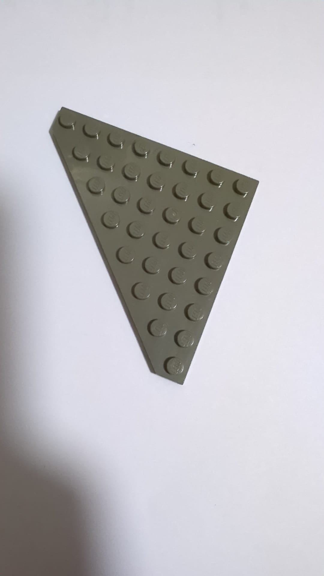 8x8 Eckplatte Dreieck / Flügel altdunkelgrau