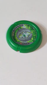 Wurfscheibe Disk mit Throwbot-Amazon-/Slizer-Jungle-Motiv (2 Punkte), LEGO Technic Logo und Blatt-Emblem-Muster grün