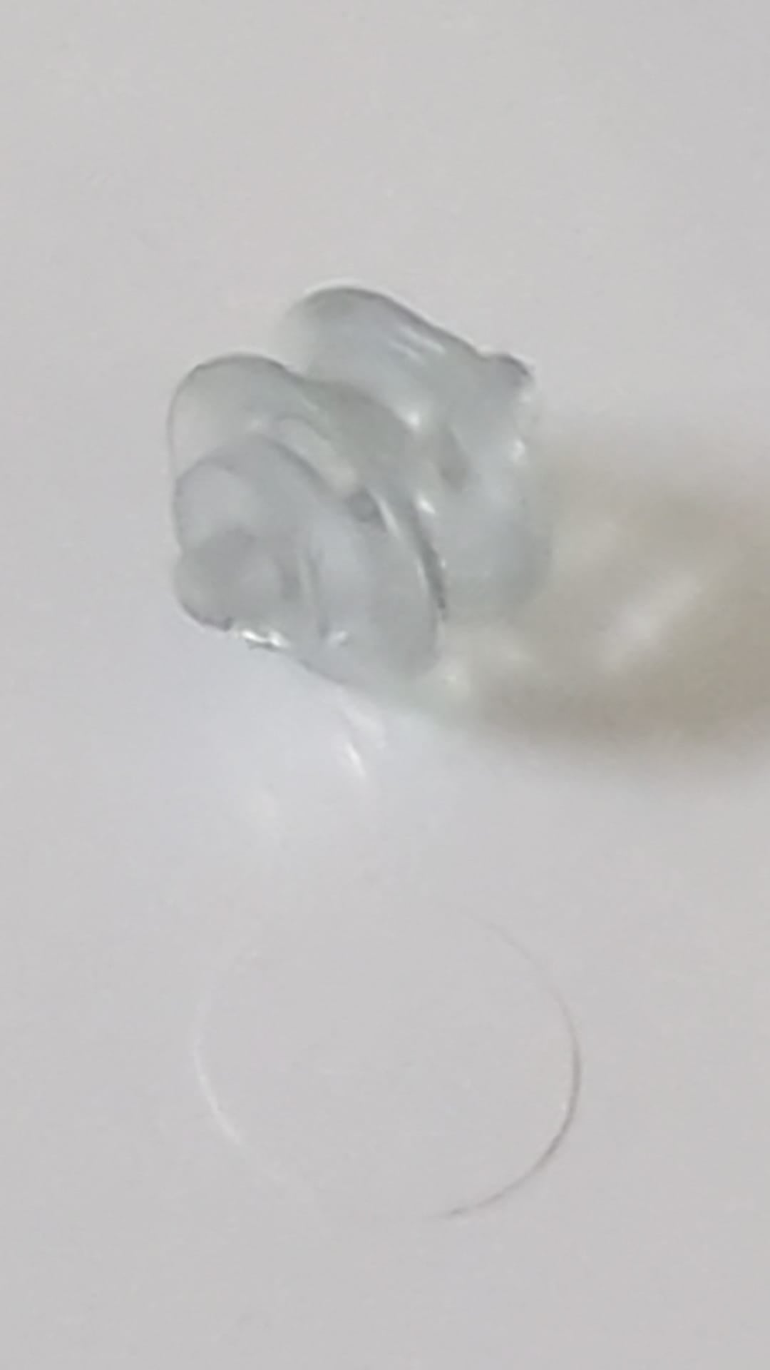 Radnabe klein mit Achsstummeln (Riemenscheibe) transparent weiß