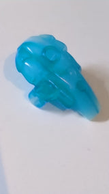 Bionicle Hydra Rückenplatte „Morak“ mit marmoriertem, durchscheinend dunkelblauem Muster fluoreszierend