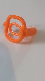Atemgerät für Minifiguren, Atemregler und Luftflasche mit Stangenhalter orange