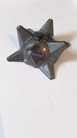 Hero Factory Waffe, Stachelkugelhälfte mit Achsenloch titan