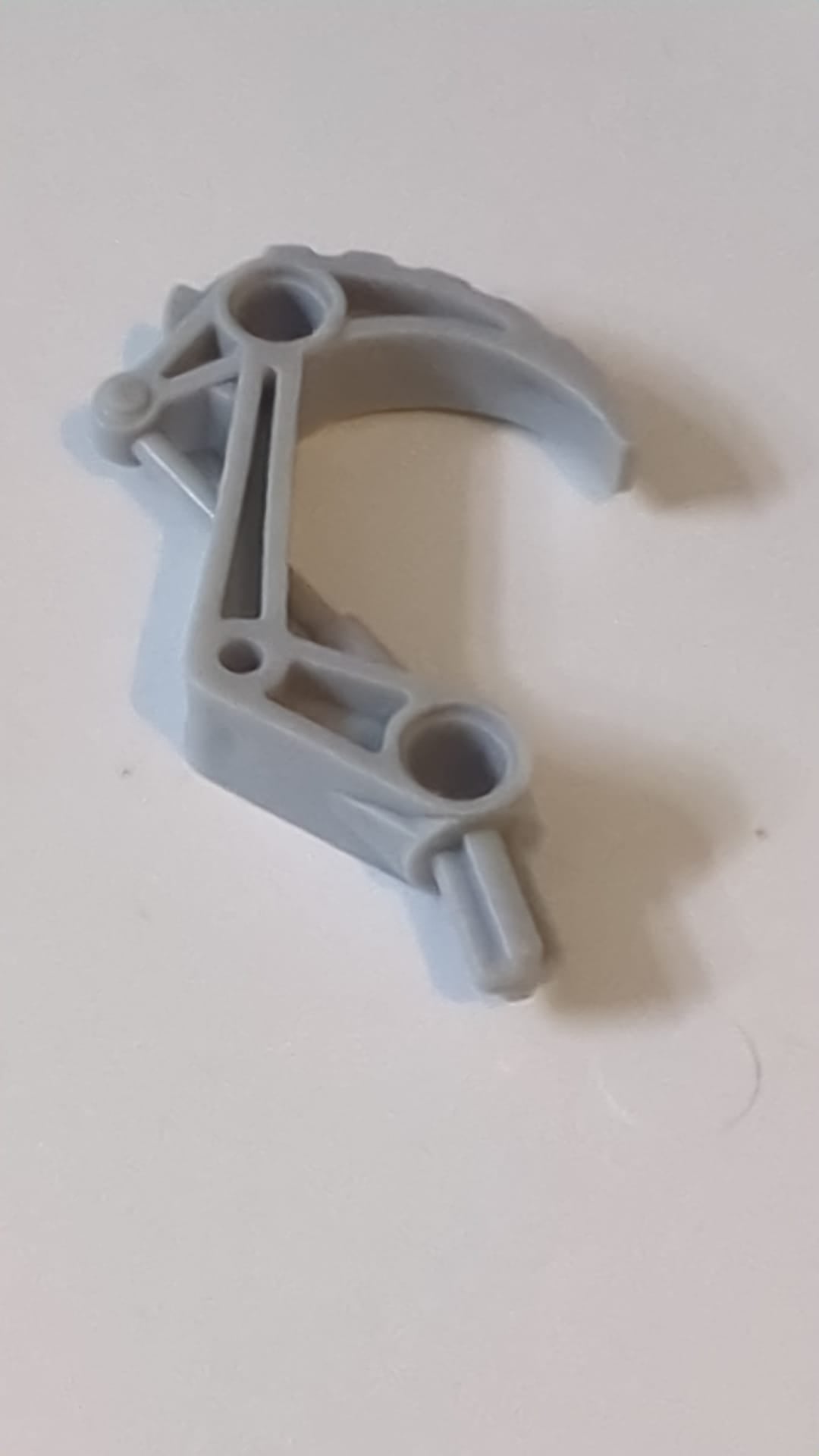 Bionicle-Klauenhaken mit Achse neuhellgrau