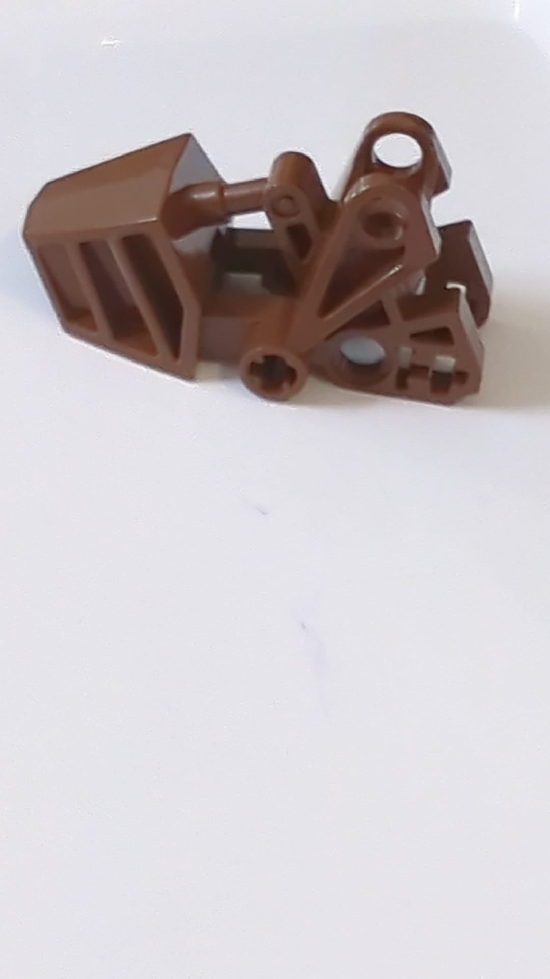 3x6x2 1/3 Bionicle-Fuß mit Kugelgelenkpfanne abgerundete Oberseite altbraun