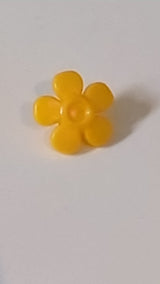 Friends Accessories Haarschmuck, Blume mit glatten Blütenblättern und kleiner Nadel hellorange