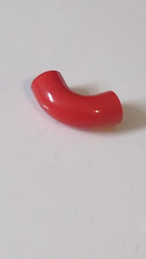 1x1 Rundstein d. 90 Grad Winkel Macaroni - Ohne Bolzen - Typ 2 - Achsenloch rot