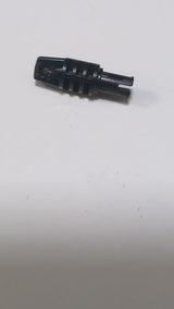 Scharbenzylinder 1 x 3 Verriegelung mit 1 Finger und Stift mit quadratischem Loch und Reibrippen an den Enden schwarz