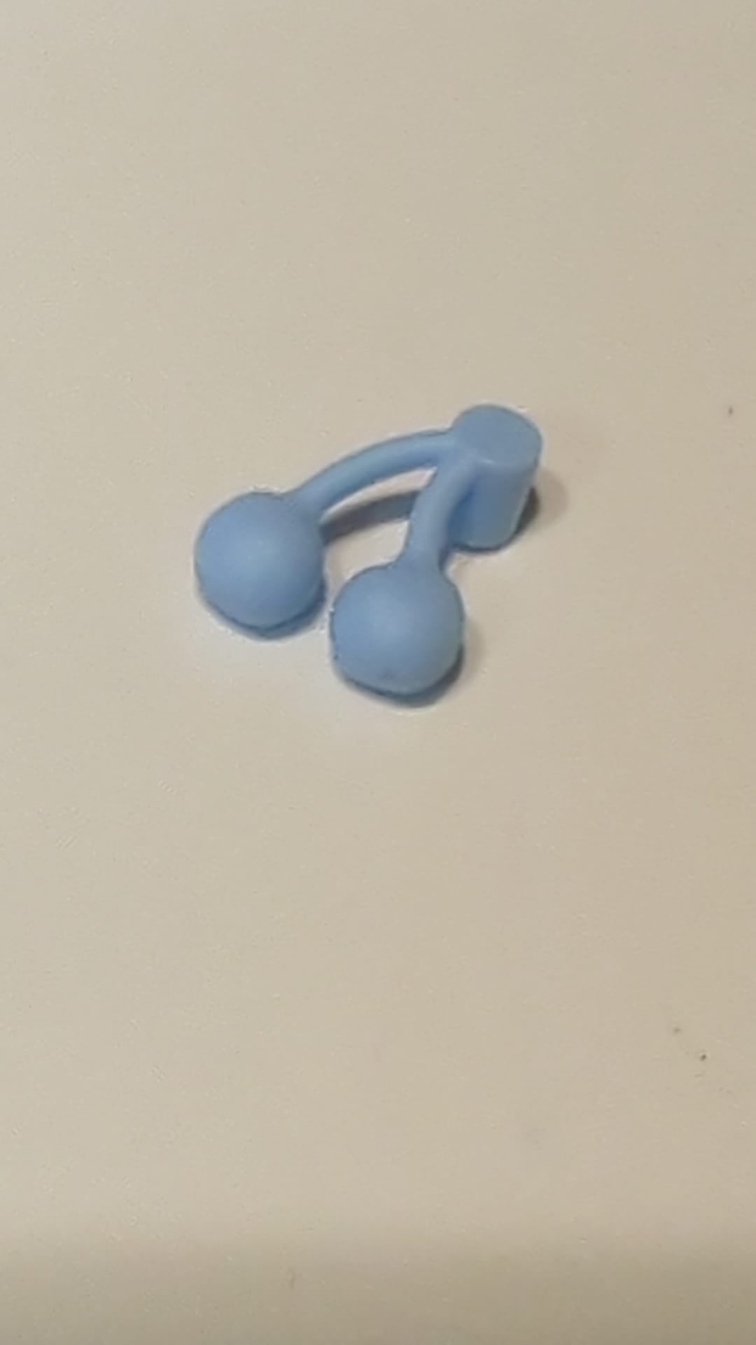NEU Kirschen / Kirschpaar hellblau