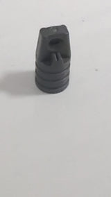 Scharnierzylinder 1x2 verriegelnd mit 1 Finger und Achsloch an den Enden ohne Schlitze neudunkelgrau