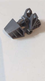 3x6x2 1/3 Bionicle-Fuß mit Kugelgelenkpfanne, quadratische Oberseite neudunkelgrau