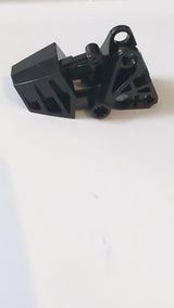 3x6x2 1/3 Bionicle-Fuß mit Kugelgelenkpfanne abgerundete Oberseite schwarz