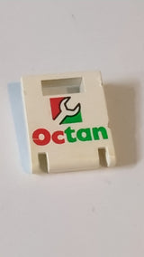 2x2x2 Behälter, Box Tür mit Schlitz mit Oktanmuster weiß