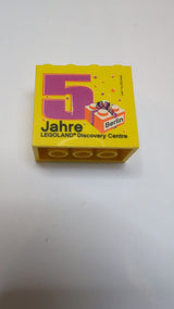2x4x3 Stein mit Legoland Discovery Center Berlin 5 Jahre Muster gelb