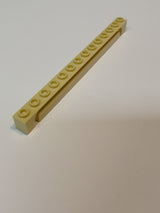 NEU Stein, modifiziert 1 x 14 mit Nut beige