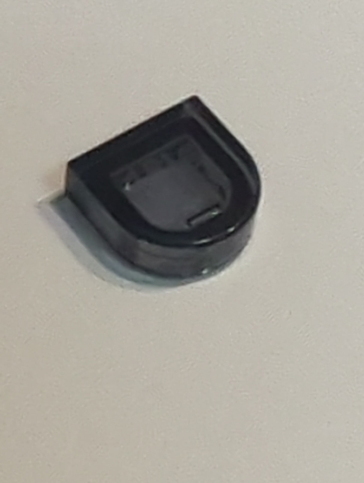 NEU Fliese, Rund 1 x 1 Halbkreis verlängert transparent schwarz (neu)