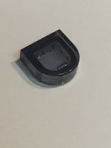 NEU Fliese, Rund 1 x 1 Halbkreis verlängert transparent schwarz (neu)
