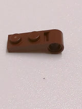 NEU Platte, Modifiziert 1 x 2 mit Pinloch am Ende neubraun