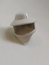 NEU Minifigure, Headgear Hat Beekeeper with Trans-Brown Visor weiss white