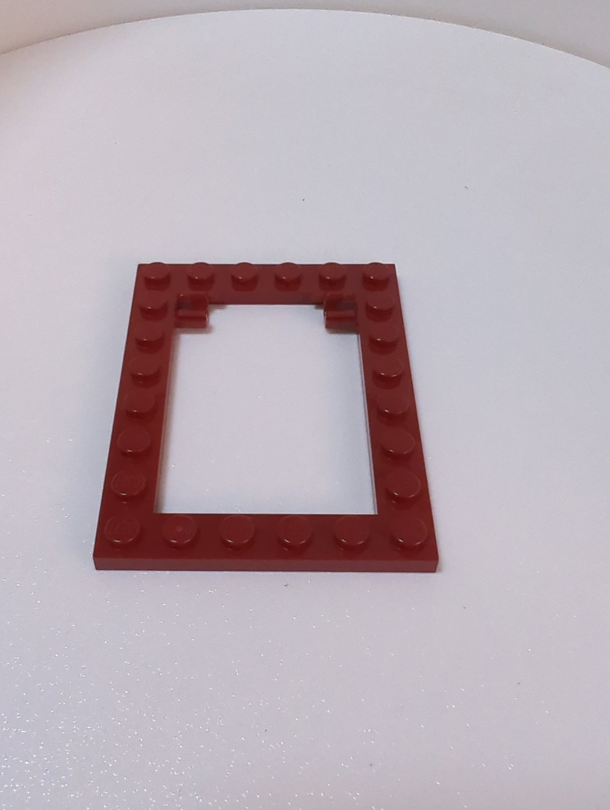NEU Plate, Modified 6 x 8 Trap Door Frame Horizontal (Long Pin Holders) dunkelrot dark red