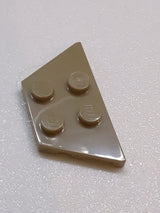 NEU Flügelplatte Plate 2 x 4 dunkelbeige