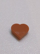 NEU Fliese, rund 1 x 1 Herz dunkelorange