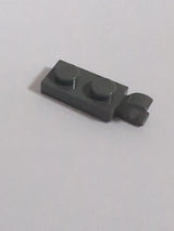 NEU Plate, Modified 1 x 2 with Clip on End &#40;Horizontal Grip&#41; neudunkelgrau dark bluish gray
