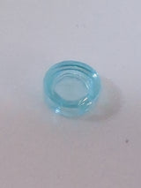 NEU Tile, Round 1x1 transparent hellblau trans-light blue