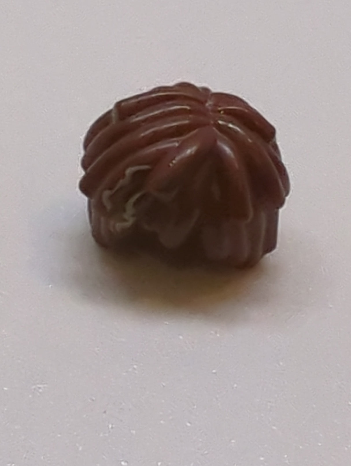 NEU Minifigur, kurze geschichtete Mähne mit beigen Strähnen Muster (BAM) neubraun