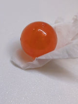 NEU Ball, Hartplastik 19 mm D. mit geformtem Satin-Trans-Clear-Schlitz-Innenballmuster (Ninjago Drachenkraft-Element) transparent orange