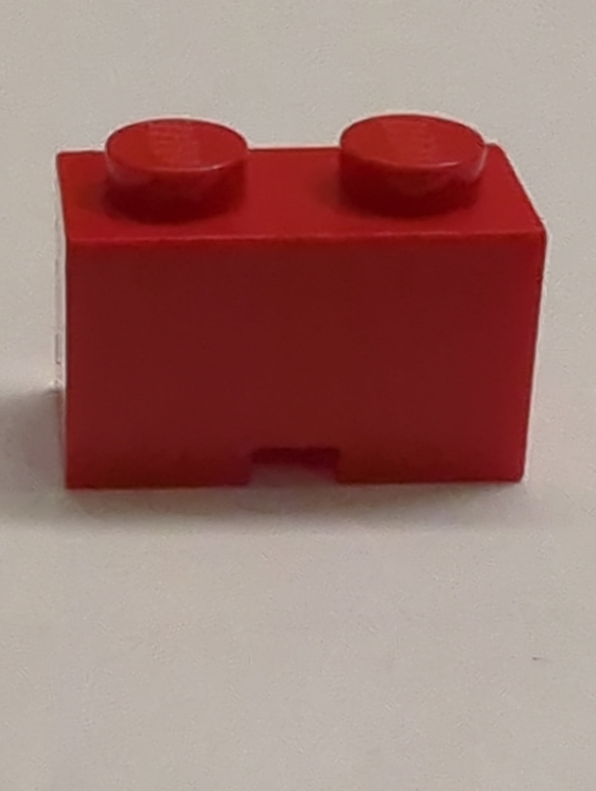 1x2 modifizierter Stein mit Ausschnitt für Kabel rot