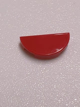 NEU Fliese, rund, 1 x 2, halb rot