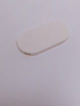 NEU Fliese rund 2 x 4 Oval weiß