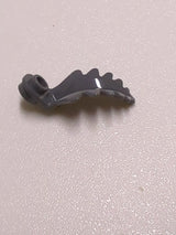 NEU Pflanzenplatte rund 1 x 1 mit gebogenem, aufrechtem Blatt neudunkelgrau