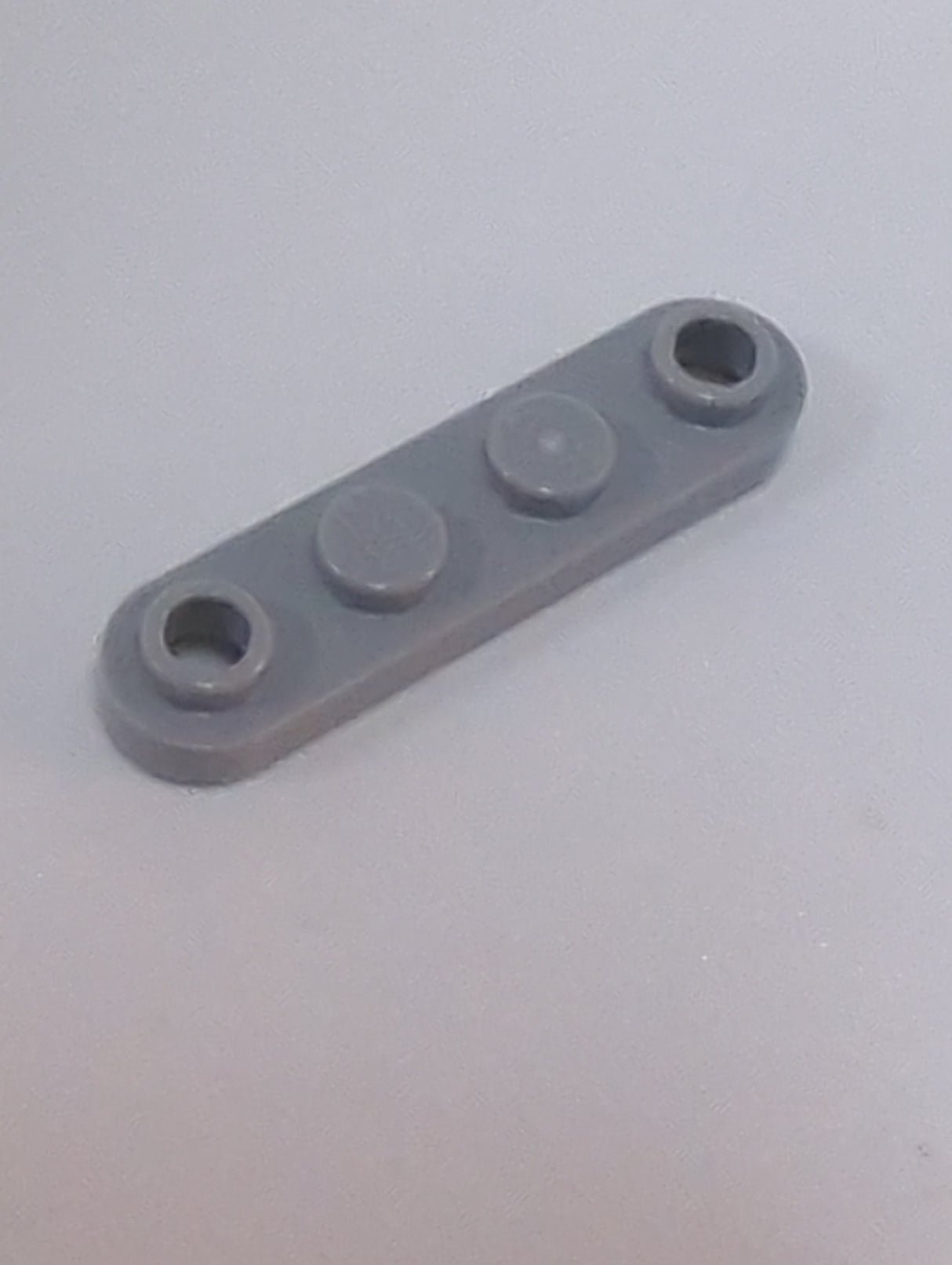 NEU Platte, rund 1 x 4 mit 2 offenen Noppen neuhellgrau