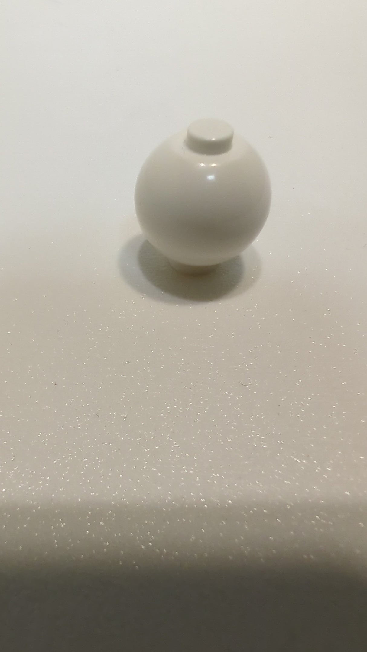 NEU Stein, rund 2 x 2 Kugel mit Noppe / Roboter Körper weiß