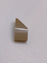 2x1 Fliese gebogen Keil rechts dunkelbeige