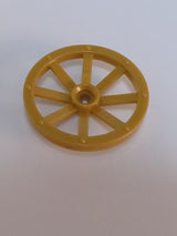 NEU Wheel Wagon Large 33mm D., Hole Notched for Wheels Holder Pin pearlgold pearl gold