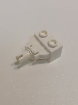 NEU Technik, Stein modifiziert 1 x 2 mit Drehgelenkstift weiß