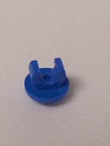 NEU Platte, rund 1 x 1 mit Clip am Boden blau