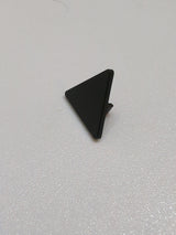 NEU Strassenschild 2 x 2 Dreieck mit offenem O Clip schwarz