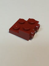 NEU Plate, Modified 2 x 2 x 2/3 with 2 Studs on Side dunkelrot dark red