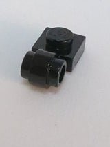 NEU Plate, Modified 1 x 1 with Light Attachment - Thick Ring schwarz black