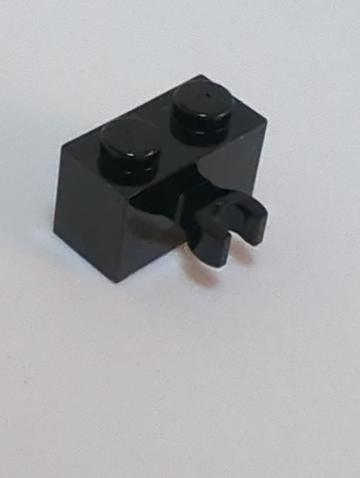 NEU Brick, Modified 1 x 2 with Open O Clip Thick &#40;Vertical Grip&#41; schwarz black