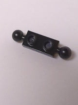 Platte, modifiziert 1 x 2 mit Kugeln an den Enden schwarz